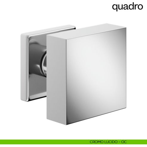 Pomello per porta Quadro fisso dnd Handles cromo lucido