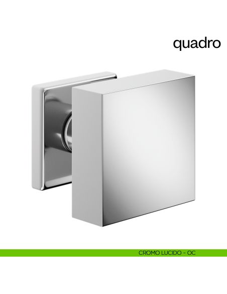 Pomello per porta Quadro fisso dnd Handles cromo lucido