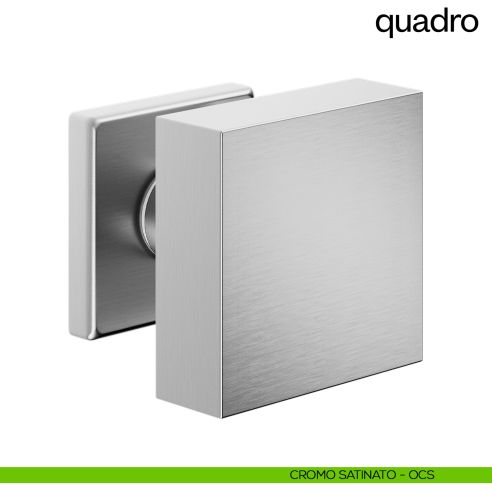 Pomello per porta Quadro fisso dnd Handles cromo satinato
