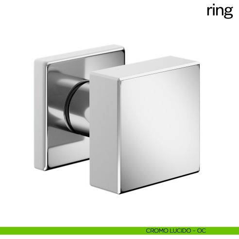 Pomolo per porta Ring girevole dnd Handles cromo lucido