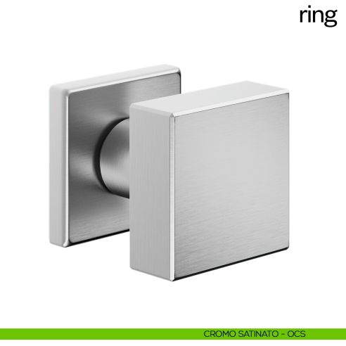 Pomolo per porta Ring fisso dnd Handles cromo satinato