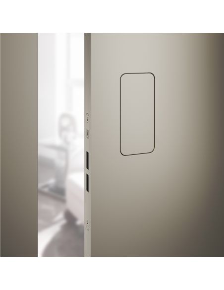 Maniglia invisibile Ghost Bonaiti passage con contropiastra per profilo in alluminio 310-GAL3