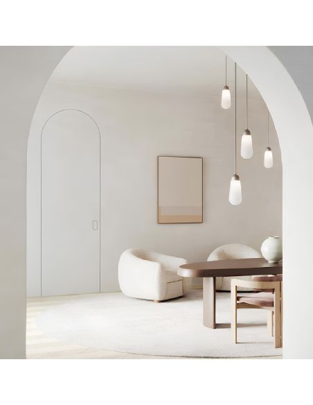 Maniglia invisibile Ghost Bonaiti passage con contropiastra per profilo in alluminio 310-GAL3