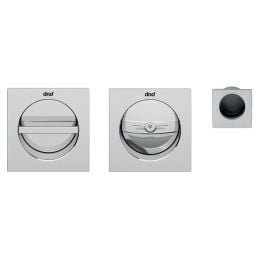 Maniglia incasso Ginkgo Quadra con nottolino e serratura dnd