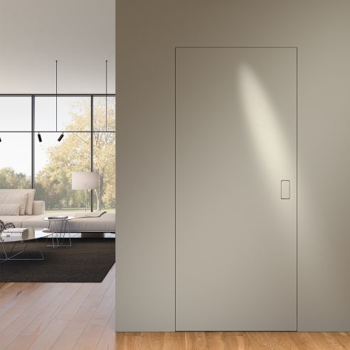 Maniglia invisibile Ghost Bonaiti privacy bagno con contropiastra per profilo in alluminio 311-GAL3