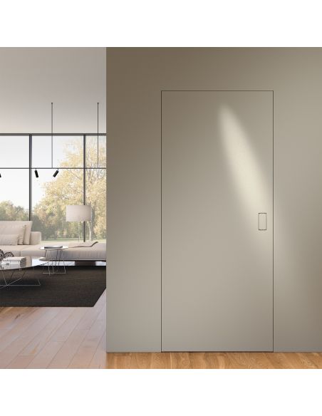 Maniglia invisibile Ghost Bonaiti privacy bagno con contropiastra per profilo in alluminio 311-GAL3