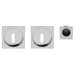 Maniglia incasso Quadra con foro chiave e serratura dnd