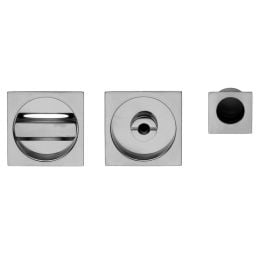 Maniglia incasso Quadra con nottolino e serratura dnd