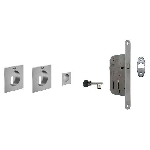Maniglia incasso quadrata Ring con foro chiave e serratura dnd