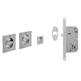 Maniglia incasso quadrata Ring con nottolino e serratura dnd 2