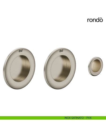 Maniglia per porta scorrevole Rondò dnd Handles inox