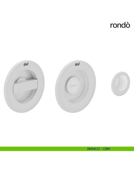 Maniglia per porta scorrevole Rondò dnd Handles bianco