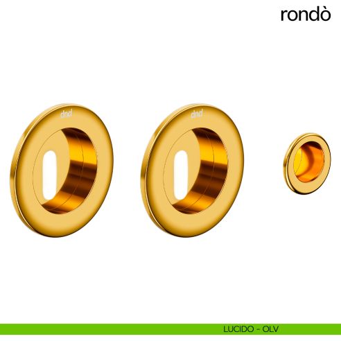 Maniglia per porta scorrevole Rondò dnd Handles lucido