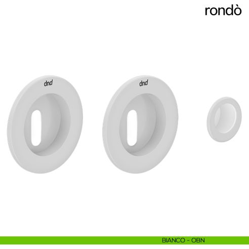Maniglia per porta scorrevole Rondò dnd Handles bianco