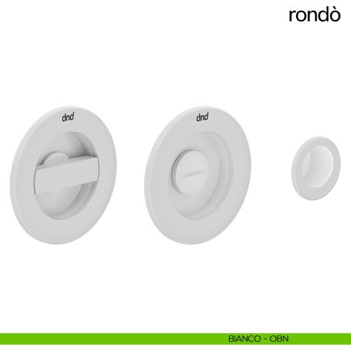 Maniglia per porta scorrevole Rondò dnd Handles bianco