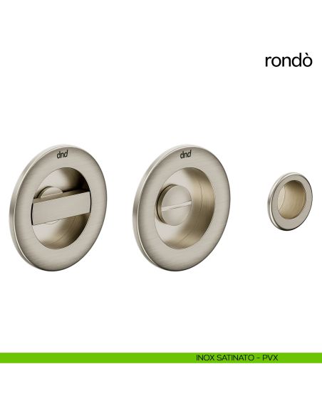 Maniglia per porta scorrevole Rondò dnd Handles inox
