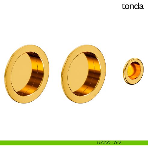 Maniglia incasso Tonda cieca dnd lucido
