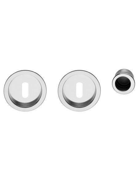 Maniglia incasso Tonda con foro chiave e serratura dnd