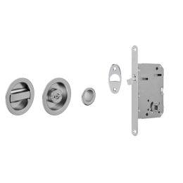 Maniglia incasso Tonda con nottolino e serratura dnd 2