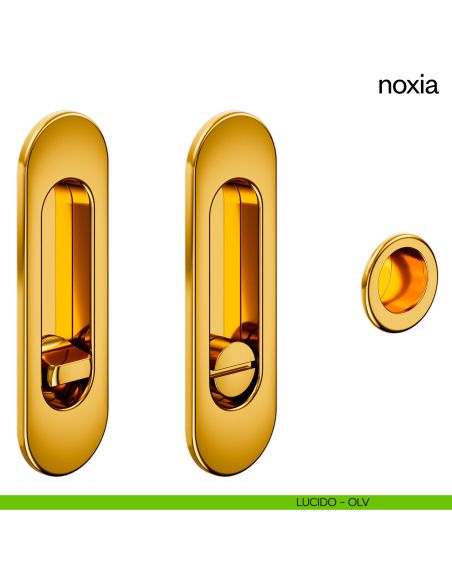 Maniglia incasso Noxia con nottolino dnd lucido