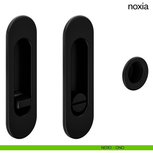 Maniglia incasso Noxia con nottolino dnd nero
