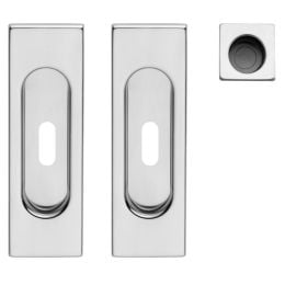 Maniglia incasso Rettangolare con foro chiave e serratura dnd