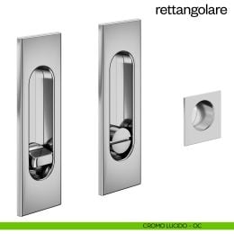 Maniglia incasso Rettangolare con nottolino dnd 2