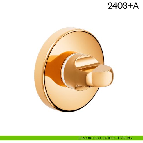 Nottolino per porta America dnd Handles oro antico lucido