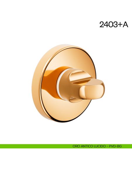 Nottolino per porta America dnd Handles oro antico lucido