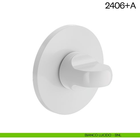 Nottolino per porta 2406 dnd Handles bianco lucido