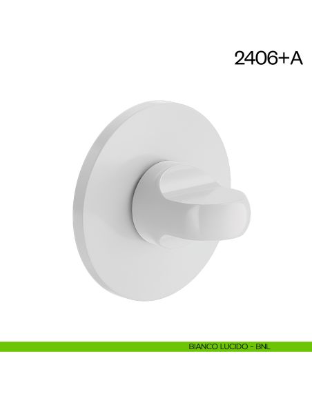 Nottolino per porta 2406 dnd Handles bianco lucido