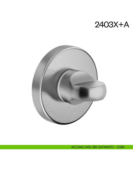 Nottolino per porta 2403X dnd Handles acciaio