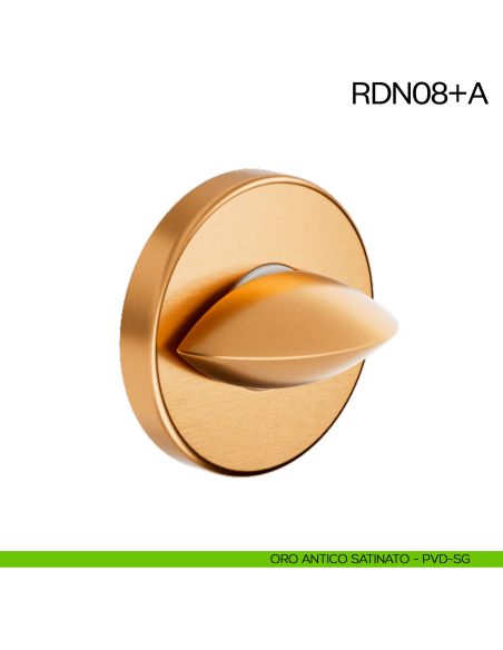 Nottolino per porta RDN08 dnd Handles oro antico satinato