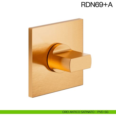 Nottolino per porta RDN69 dnd Handles oro antico satinato