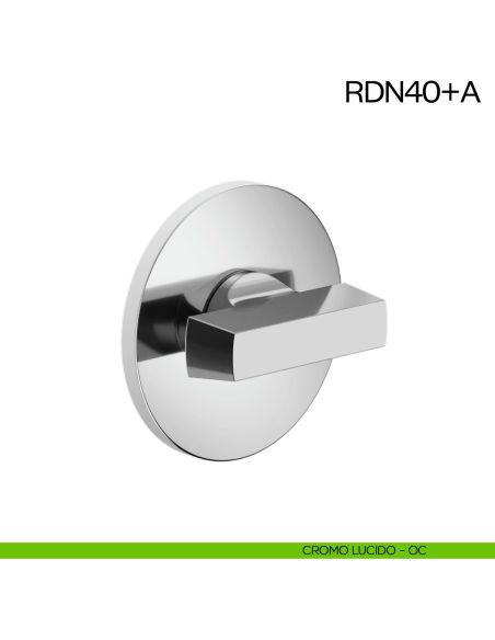 Nottolino per porta RDN40 dnd Handles con rosetta fine cromo lucido
