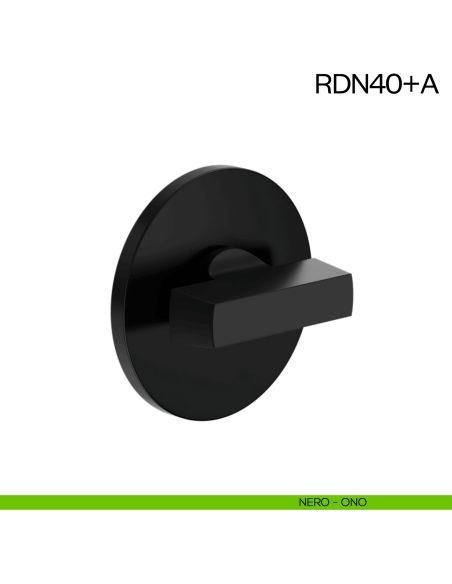 Nottolino per porta RDN40 dnd Handles con rosetta fine nero
