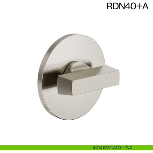 Nottolino per porta RDN40 dnd Handles con rosetta fine inox satinato