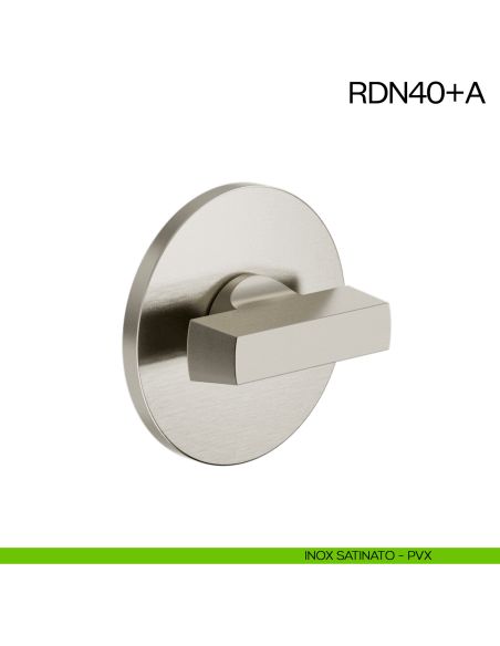 Nottolino per porta RDN40 dnd Handles con rosetta fine inox satinato