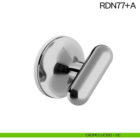Nottolino per porta RDN77 dnd Handles con rosetta fine cromo