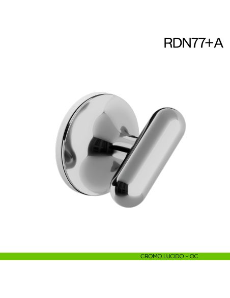 Nottolino per porta RDN77 dnd Handles con rosetta fine cromo