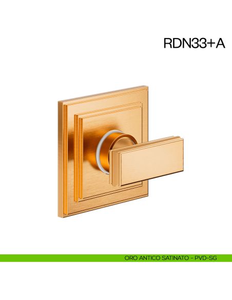 Nottolino per porta RDN33 dnd Handles oro antico satinato