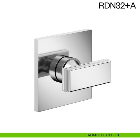 Nottolino per porta RDN32 dnd Handles con rosetta fine cromo lucido