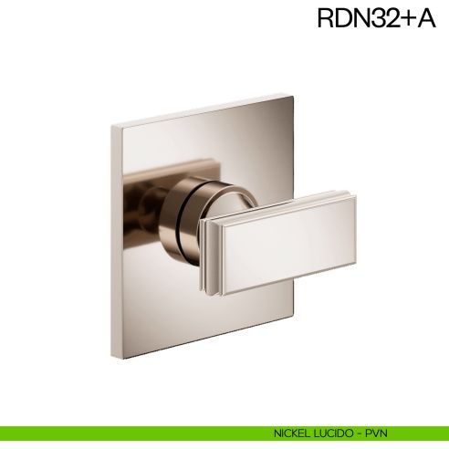 Nottolino per porta RDN32 dnd Handles con rosetta fine nickel lucido