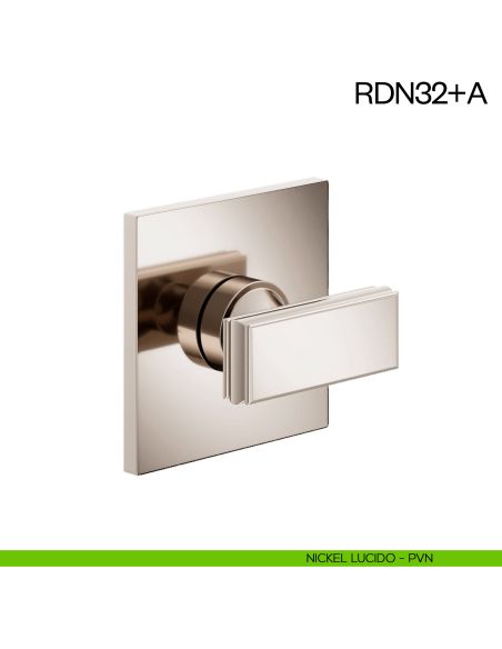 Nottolino per porta RDN32 dnd Handles con rosetta fine nickel lucido