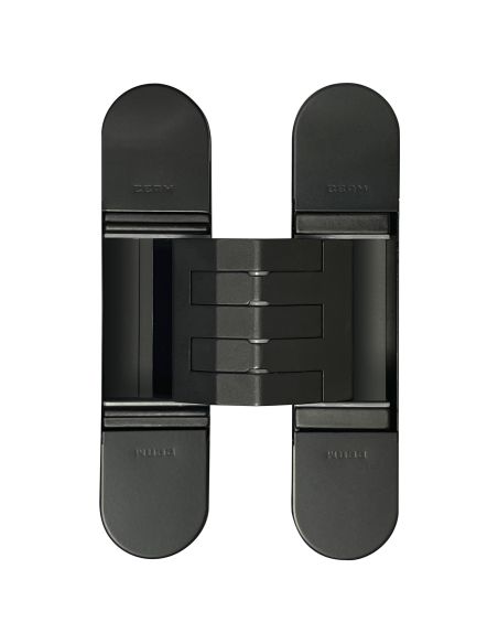 Cerniera a scomparsa regolabile per porte Ceam 1450 - zama verniciato nero opaco