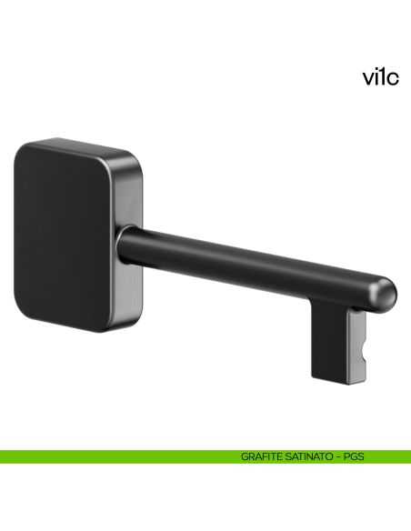 Chiave per porta interna VI1C dnd Handles grafite satinato