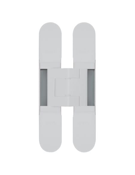 Cerniera a scomparsa regolabile per porte Ceam 1428 - zama verniciato bianco