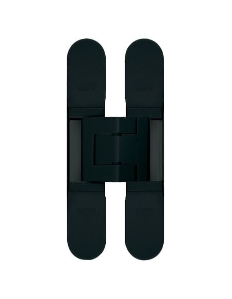 Cerniera a scomparsa regolabile per porte Ceam 1428 - zama verniciato nero opaco