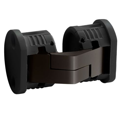 Cerniera a scomparsa per tavolo Ceam 2000 - ottone brunito - nylon nero