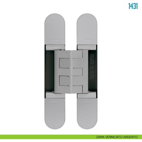 Cerniera a scomparsa argento regolabile per porte pesanti Ceam 1431